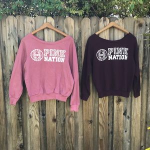 VS PINK SWEAT SHIRT BUNDLE SIZE XS